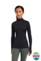Ariat Youth Lowell 2.0 Quarter Zip Long Sleeved Base Layer - Front - Black