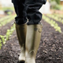 Le Chameau Mens Chasseur Leather Lined Wellies - Vert Vierzon - Lifestyle
