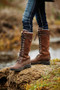 Ariat Ladies Wythburn Tall Waterproof Boots - Dark Brown - Lifestyle