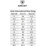 Ariat Shoe Size Guide