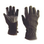 Dublin Polar Fleece Riding Gloves - front - Black