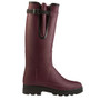 Side Sole of the Le Chameau Mens Vierzonord Neoprene Lined Wellies - Oxblood