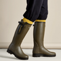 Le Chameau Mens Vierzonord Neoprene Lined Wellies - Vert Chameau