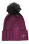 WeatherBeeta Ladies Knit Beanie in Mulberry