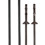 LeMieux Soft Rubber Reins in Havana/Brass