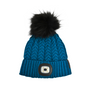 Equi-Light Ladies Pom Pom Torch Beanie in Jade Blue