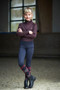 Covalliero Childrens Riding Tights in Dark Navy-Lifestyle