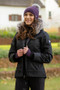 LeMieux Ladies Waterproof Short Coat in Black - Lifestyle