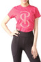 PS of Sweden Ladies Signe Cotton Tee in Berry Pink - Front 2