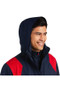 Ariat Mens Spectator Waterproof Jacket in in Team Navy/Red - Hood Up