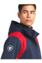 Ariat Mens Spectator Waterproof Jacket in in Team Navy/Red - Side
