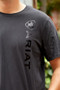 Ariat Men's Vertical Logo Short Sleeve T-Shirt in Black - Front Branding