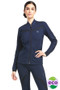 Ariat Ladies Ascent Full Zip Sweatshirt in Navy - Front