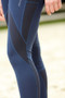 Ariat Ascent Ladies Silicone Half Seat Riding Tights in Navy - Side
