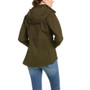 Back of the Ariat Ladies Coastal Waterproof Jacket in relic