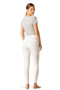 Ariat Ladies Tri Factor Full Seat Tights in White - back