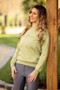 LeMieux Ladies Chloe Crew Neck Sweatshirt in Moss - Lifestyle