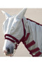 DefenceX System Guardian Fly Rug & Fly Mask in Silver/Burgundy