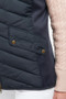 Barbour Ladies Stretch Cavalry Gilet in Dark Navy/Dark Navy Marl-Side Detail