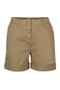 Barbour Ladies Chino Shorts in Khaki-Front