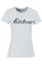Barbour Ladies Southport Tee in Lt Grey Marl-Front