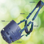 Shires Flexi Grazer Muzzle - Diagram - Navy