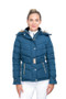 Coldstream Ladies Cornhill Quilted Coat in Cool Slate Blue - front