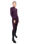 Coldstream Ladies Ednam Riding Tights in Mulberry Purple - front