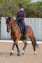 Coldstream Ladies Ednam Riding Tights in Mulberry Purple - front lifestyle