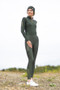 Coldstream Ladies Ednam Riding Tights in Fern Green - front lifestyle