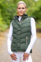 Coldstream Ladies Leitholm Quilted Gilet in Fern Green - Front