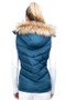 Coldstream Ladies Leitholm Quilted Gilet in Cool Slate Blue - Back