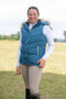 Coldstream Ladies Leitholm Quilted Gilet in Cool Slate Blue - Front Lifestyle