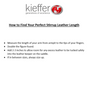 Kieffer Elefant Soft II Stirrup Leathers - Size Guide