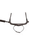 Kieffer Viola Snaffle Bridle  in Brown - noseband/flash