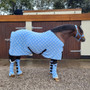 Supreme Products Dotty Fleece Rug in Beautiful Blue