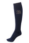 Pikeur Knee High Gold Stud Socks in Night Blue-Side