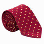 Supreme Products Show Tie in Burgundy/Gold Diamonds
