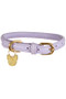 Digby & Fox Rolled Leather Dog Collar - lilac