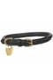 Digby & Fox Rolled Leather Dog Collar - Black