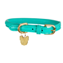 Digby & Fox Rolled Leather Dog Collar - Teal