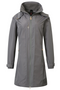 Covalliero Ladies Raincoat in Light Graphite-Front