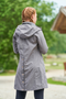 Covalliero Ladies Raincoat in Light Graphite-Lifestyle Back