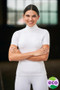 Covalliero Ladies Competition Shirt in White-Lifestyle Front