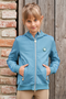 Covalliero Childrens Hoodie Jacket in Deep Water-Lifestyle Front