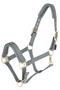 Covalliero Headcollar in Light Graphite-Front