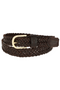 Covalliero Leather Belt in Brown-Front