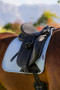 LeMieux ProSport Suede Dressage Saddle Pad in Mist - Lifestyle