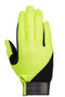 Hy Equestrian Absolute Fit Riding Glove in Reflective Yellow - Front