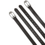 LeMieux Arika Stirrup Leathers - Brown - Strap and buckle detail